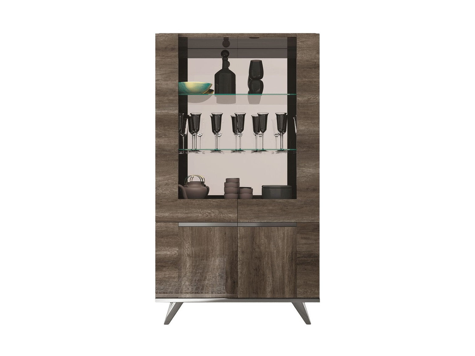 Medea - 2 Door China - Dark Brown