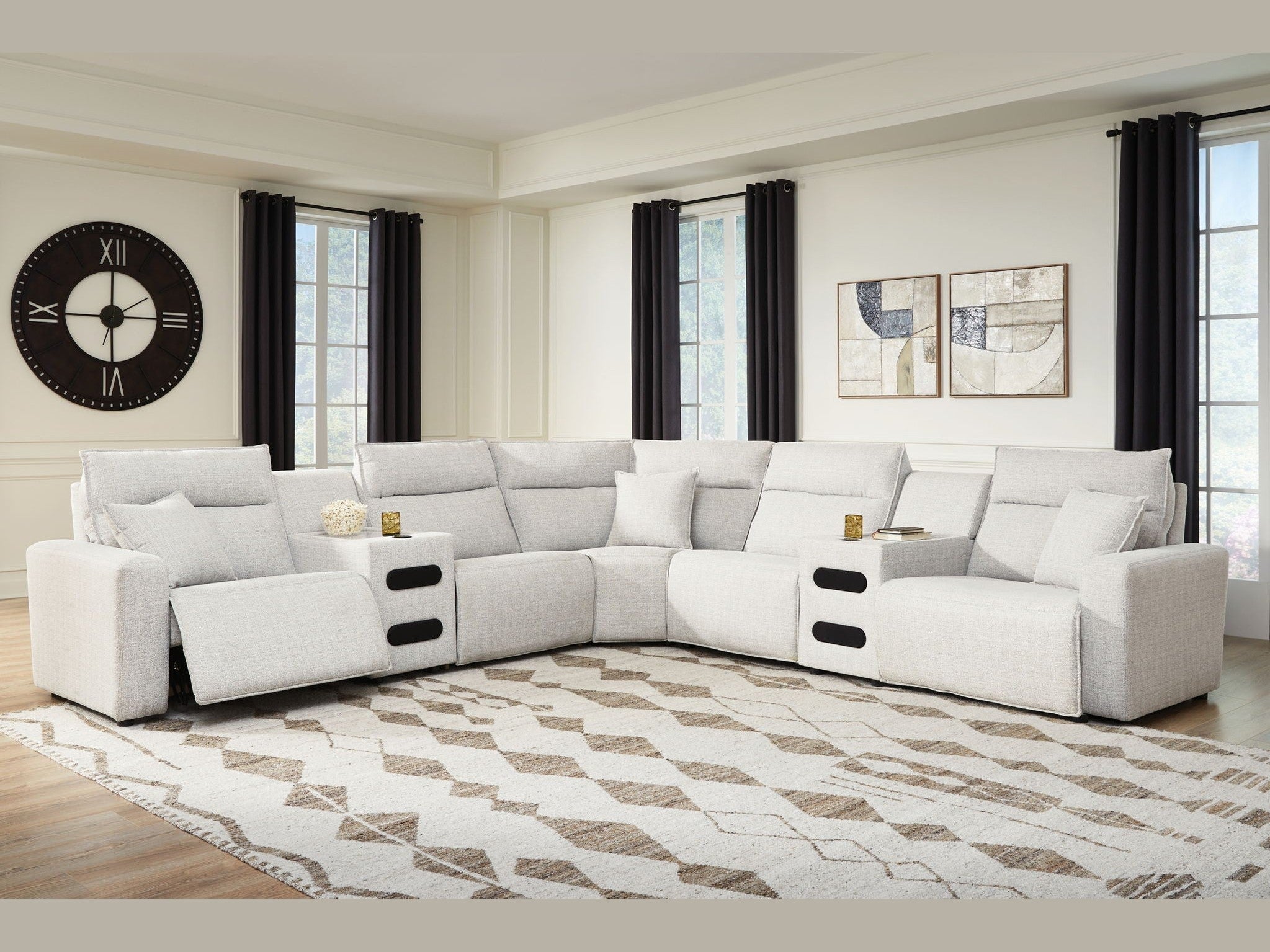 Modmax II - Reclining Sectional - Stone