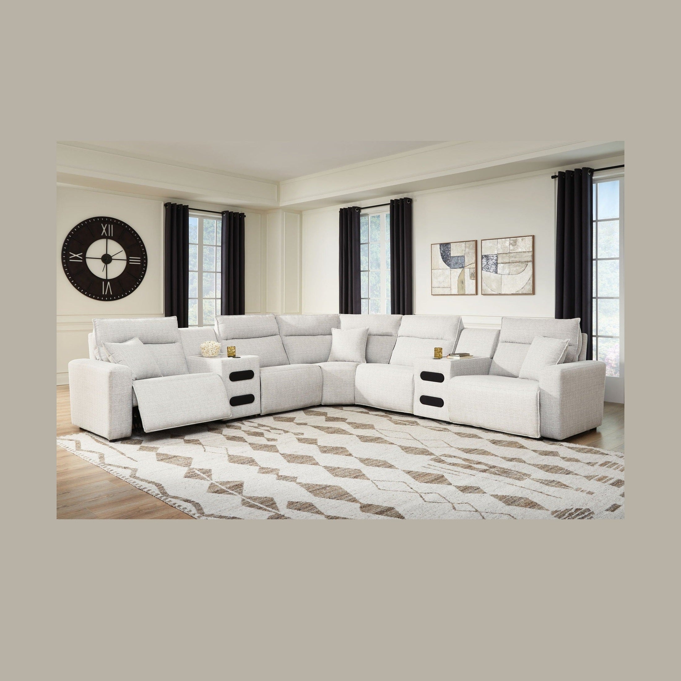 Modmax II - Reclining Sectional - Stone