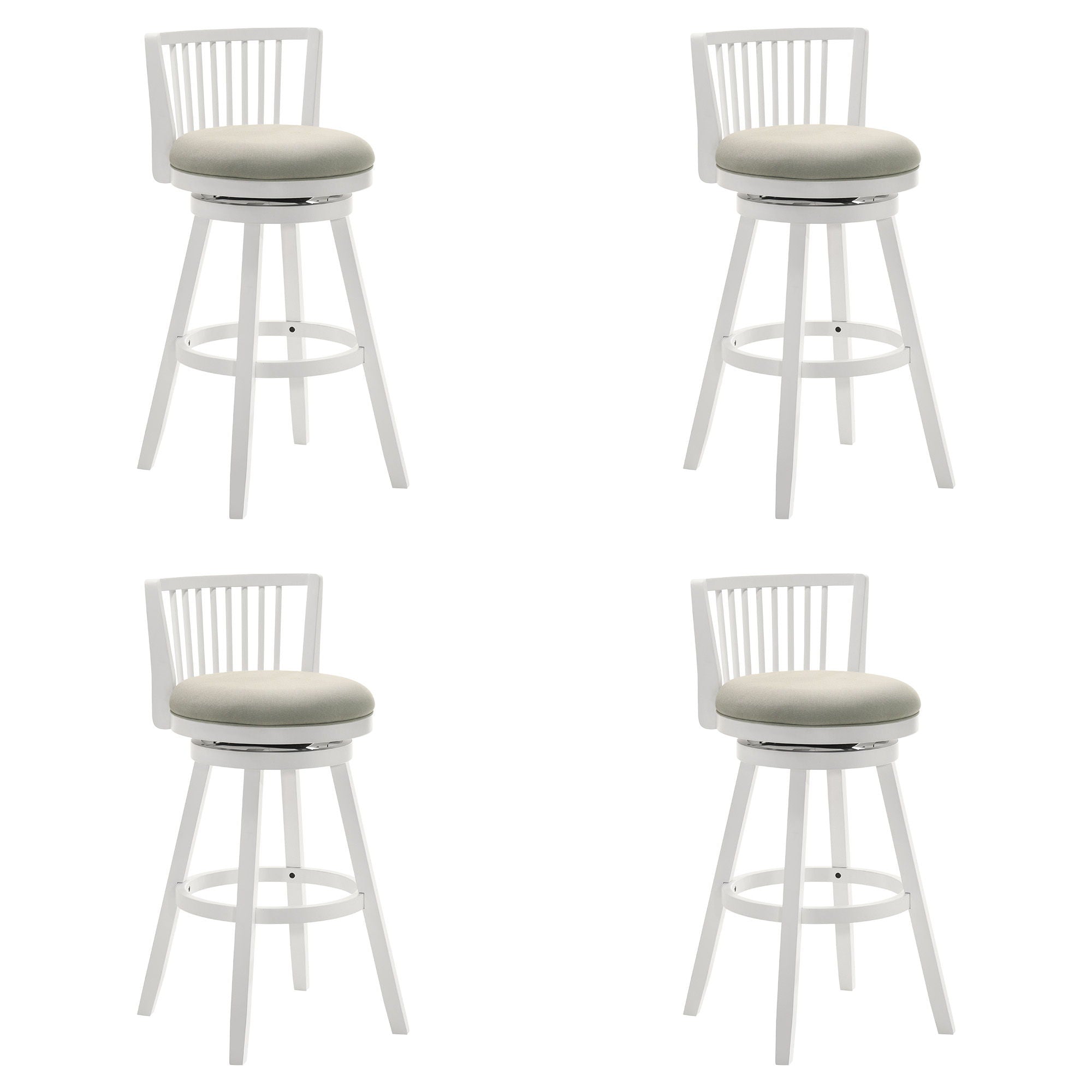 Harper - 30" Amber Glow Bar Height Rubberwood Swivel Barstool