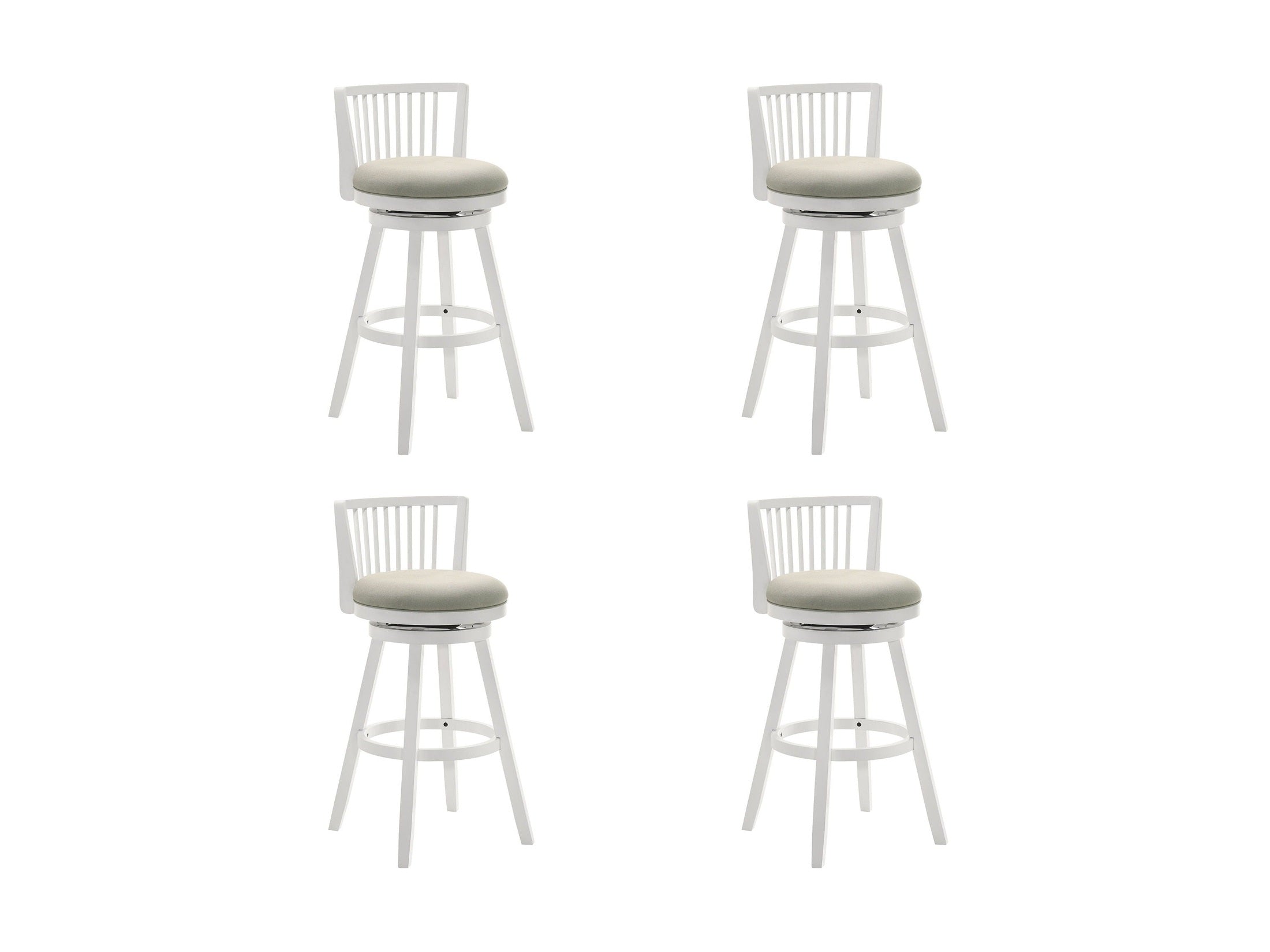 Harper - 30" Amber Glow Bar Height Rubberwood Swivel Barstool
