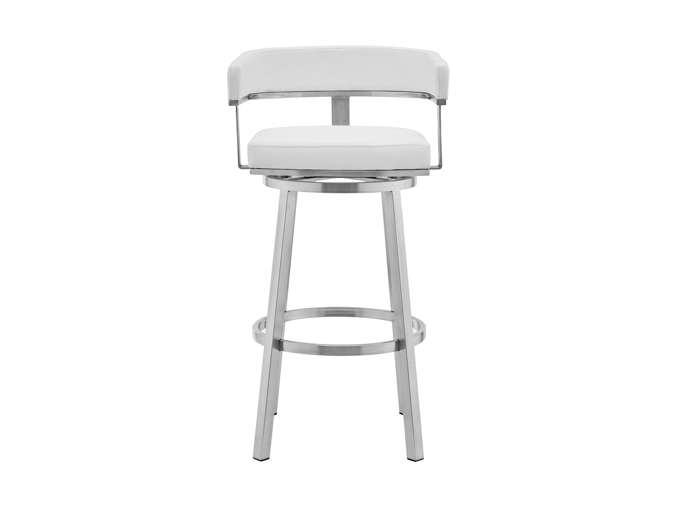 Cohen - Brushed Stainless Steel Swivel Bar Stool
