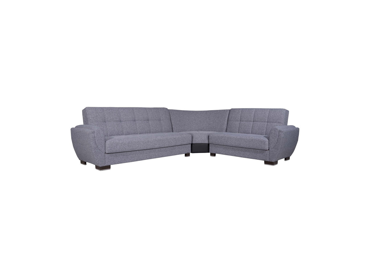 Ottomanson Armada Air - Upholstered Convertible Sectional With Storage - Polyester