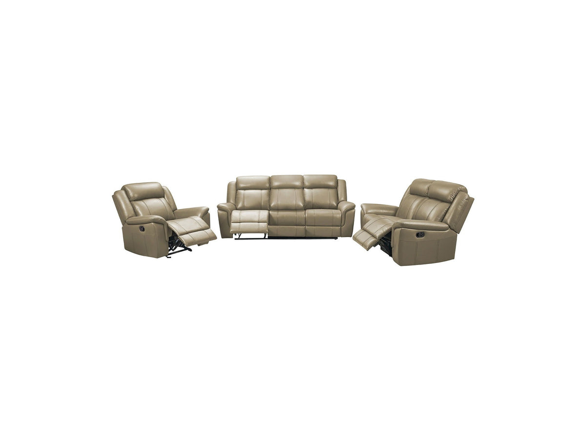 9015 - Sofa With Manual Recliner - Taupe