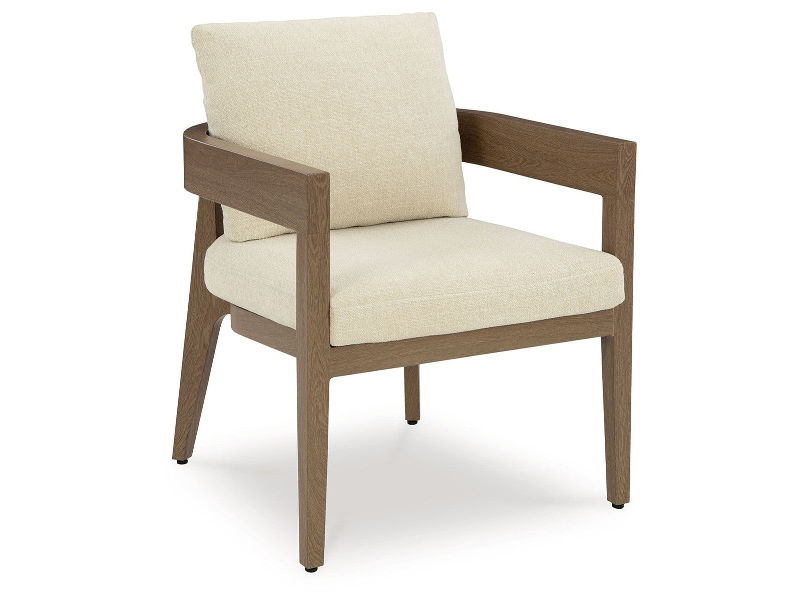 Serene Bay - Arm Chair With Cushion (Set of 2) - Dark Brown / White