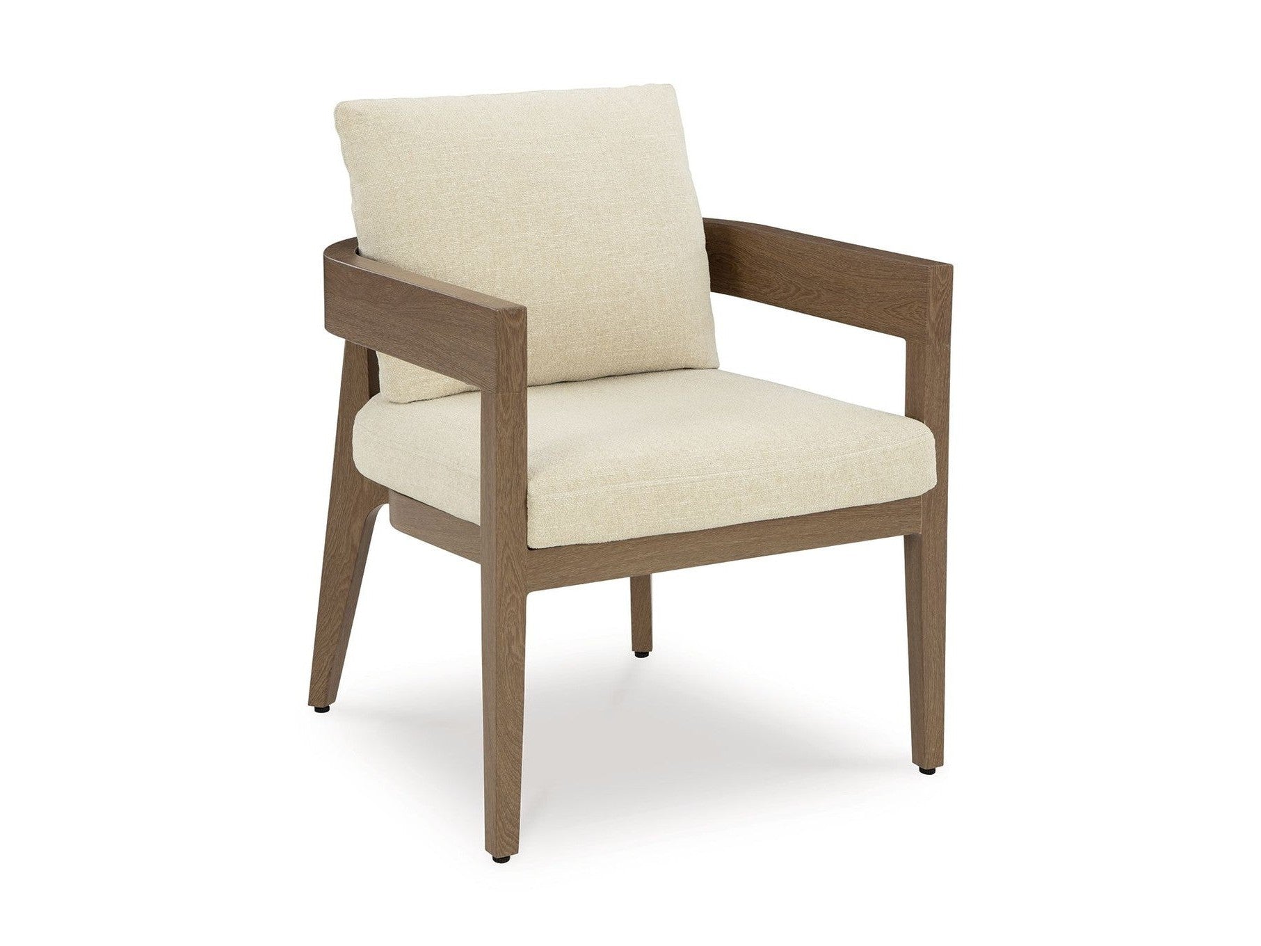 Serene Bay - Arm Chair With Cushion (Set of 2) - Dark Brown / White