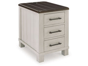 Darborn - Chair Side End Table - Gray / Brown