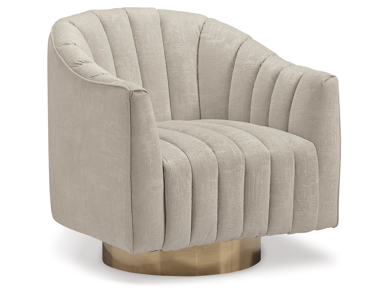 Penzlin - Swivel Accent Chair - Pearl