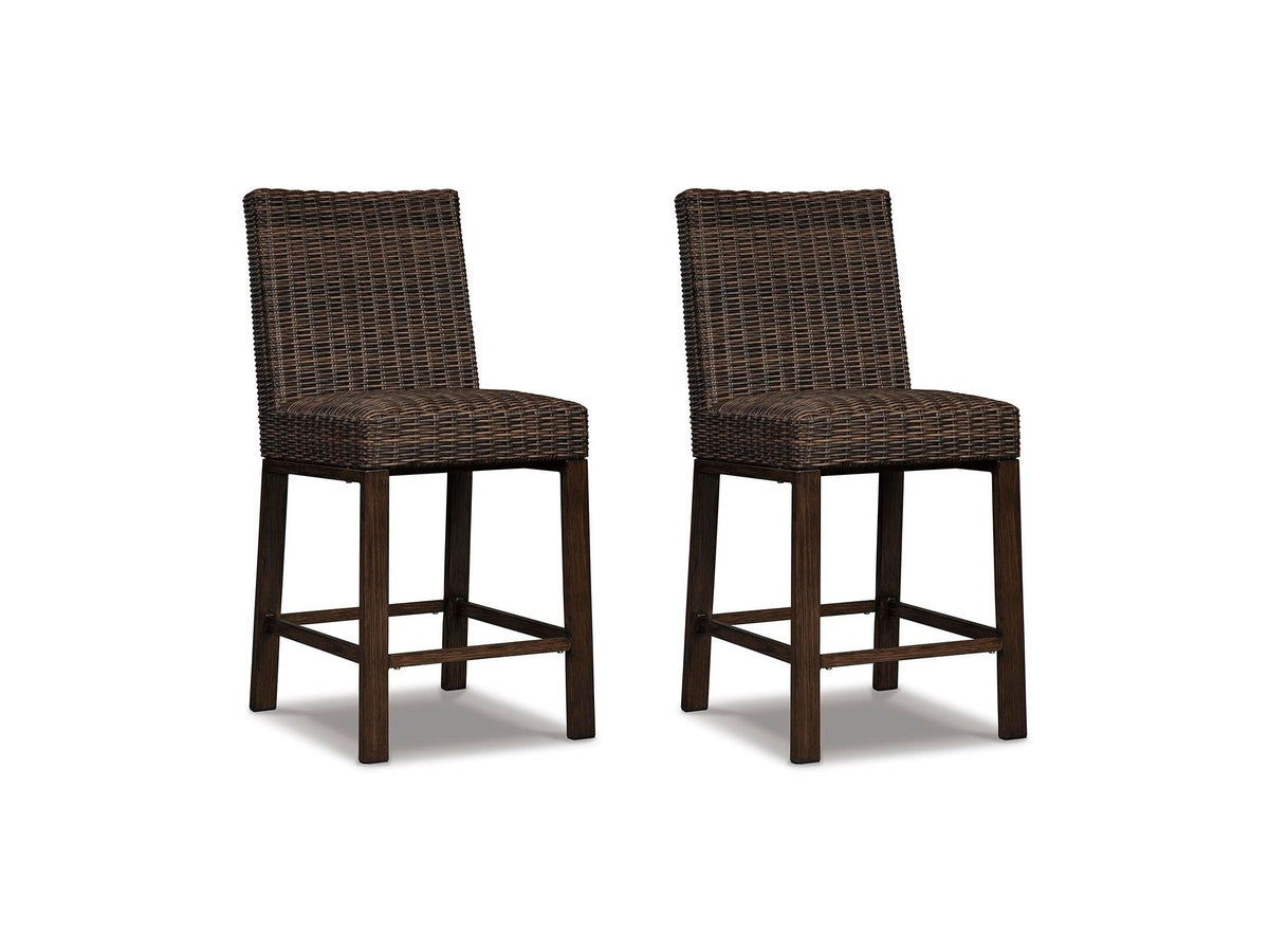 Paradise Trail - Barstool (Set of 2) - Medium Brown