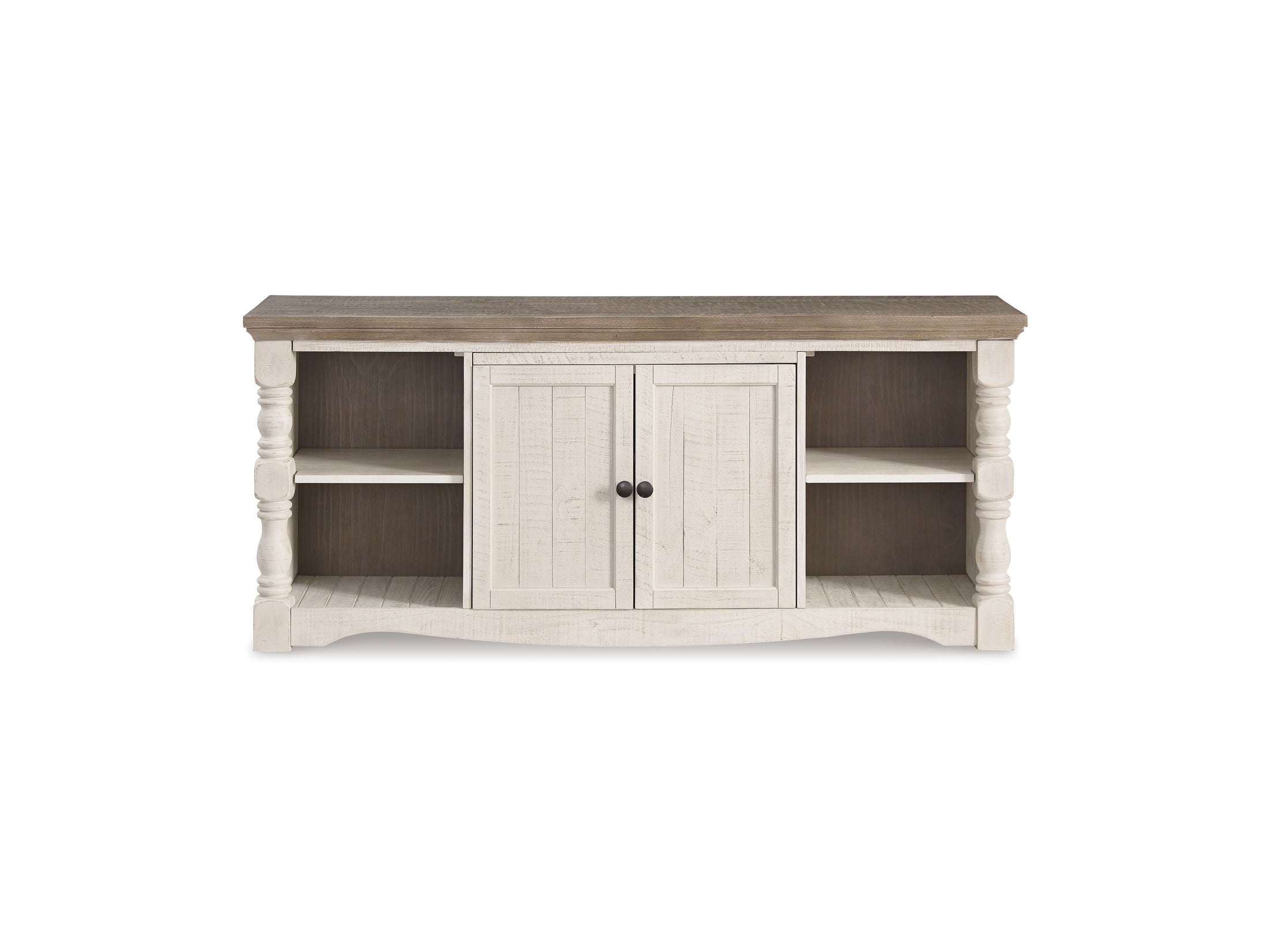 Havalance - Extra Large TV Stand - 2 Doors - Brown / Beige