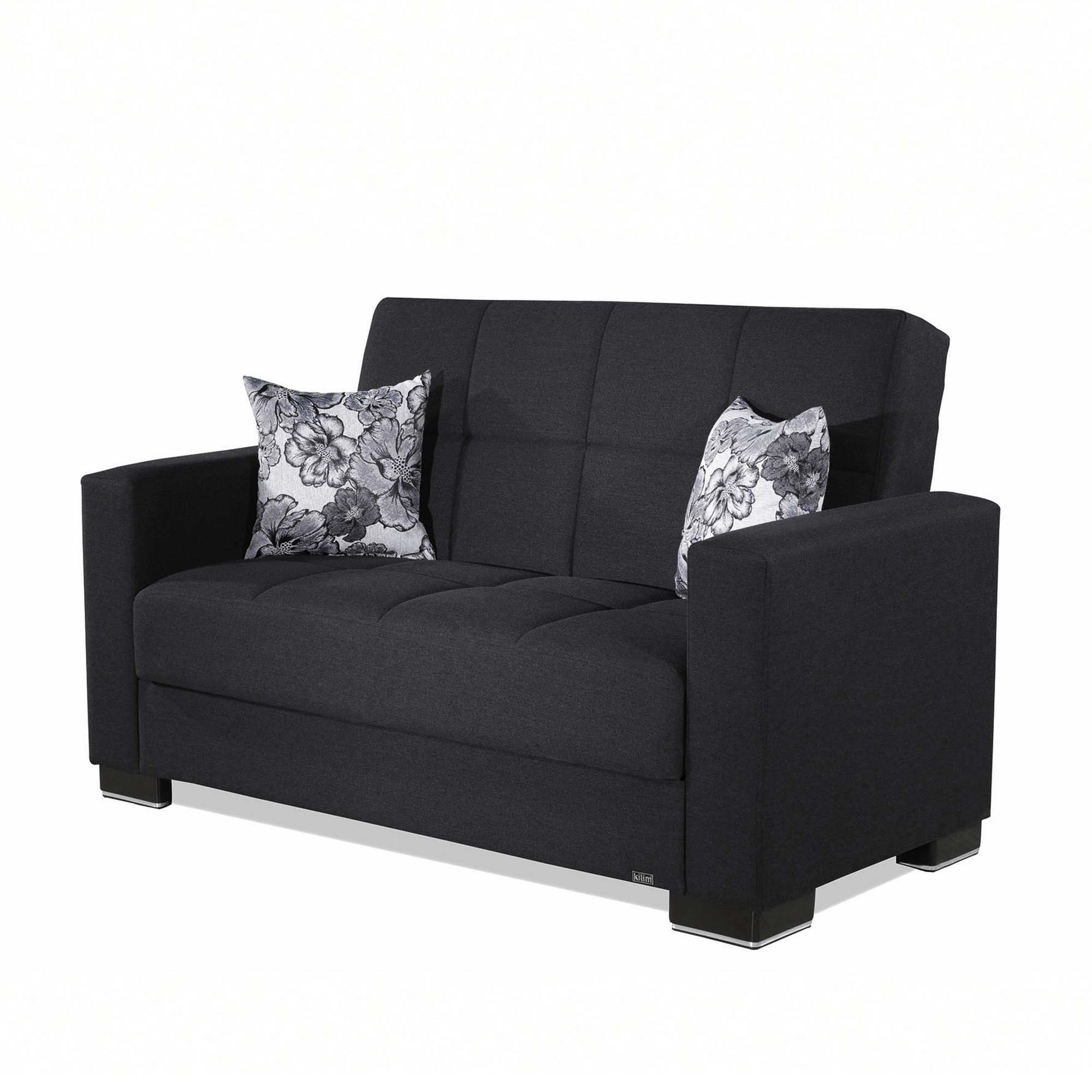 Ottomanson Armada - Upholstered Convertible Loveseat With Storage - Polyester