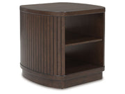 Korestone - Square End Table - Dark Brown