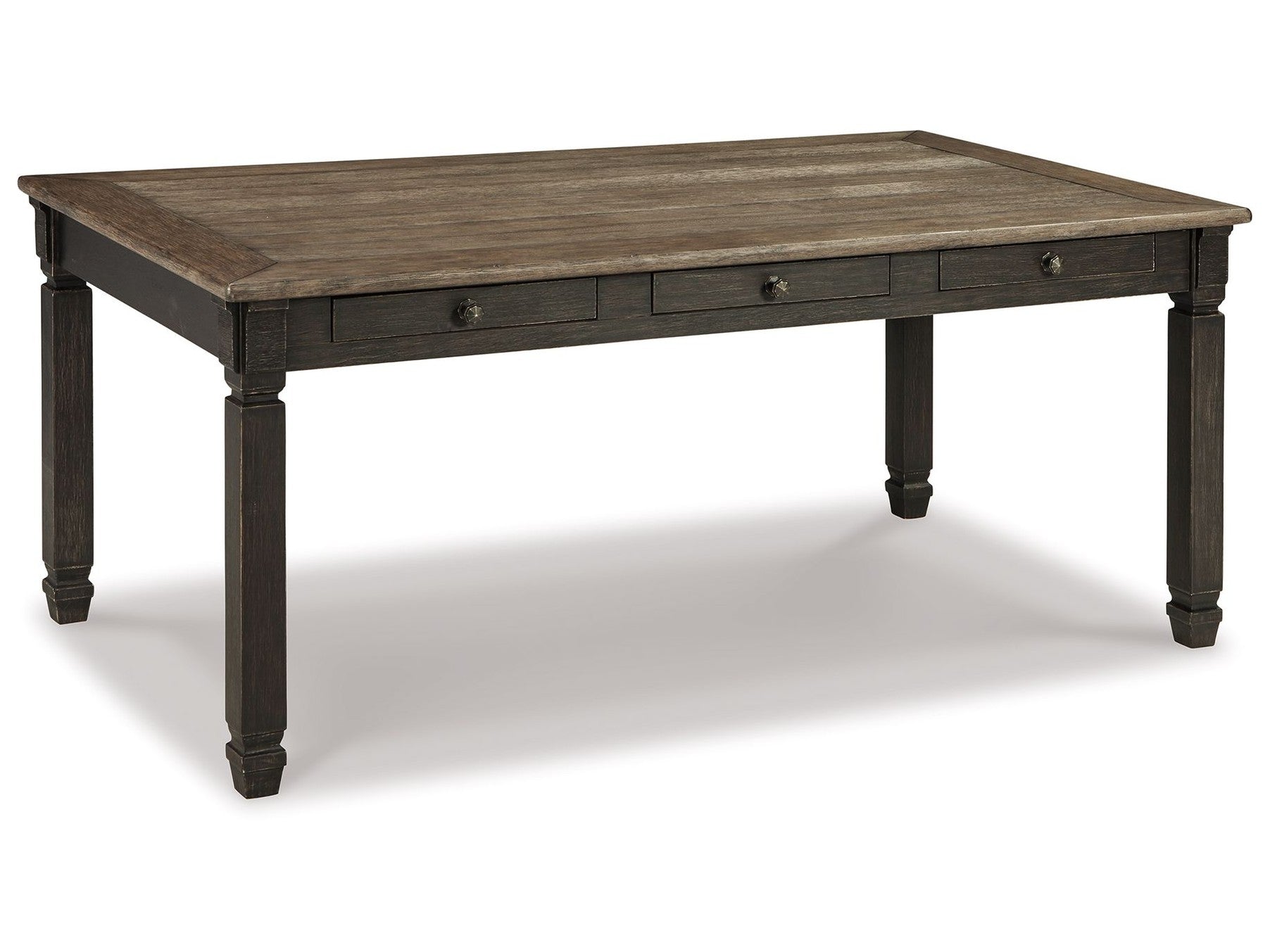 Tyler Creek - Rectangular Dining Room Table - Black / Gray