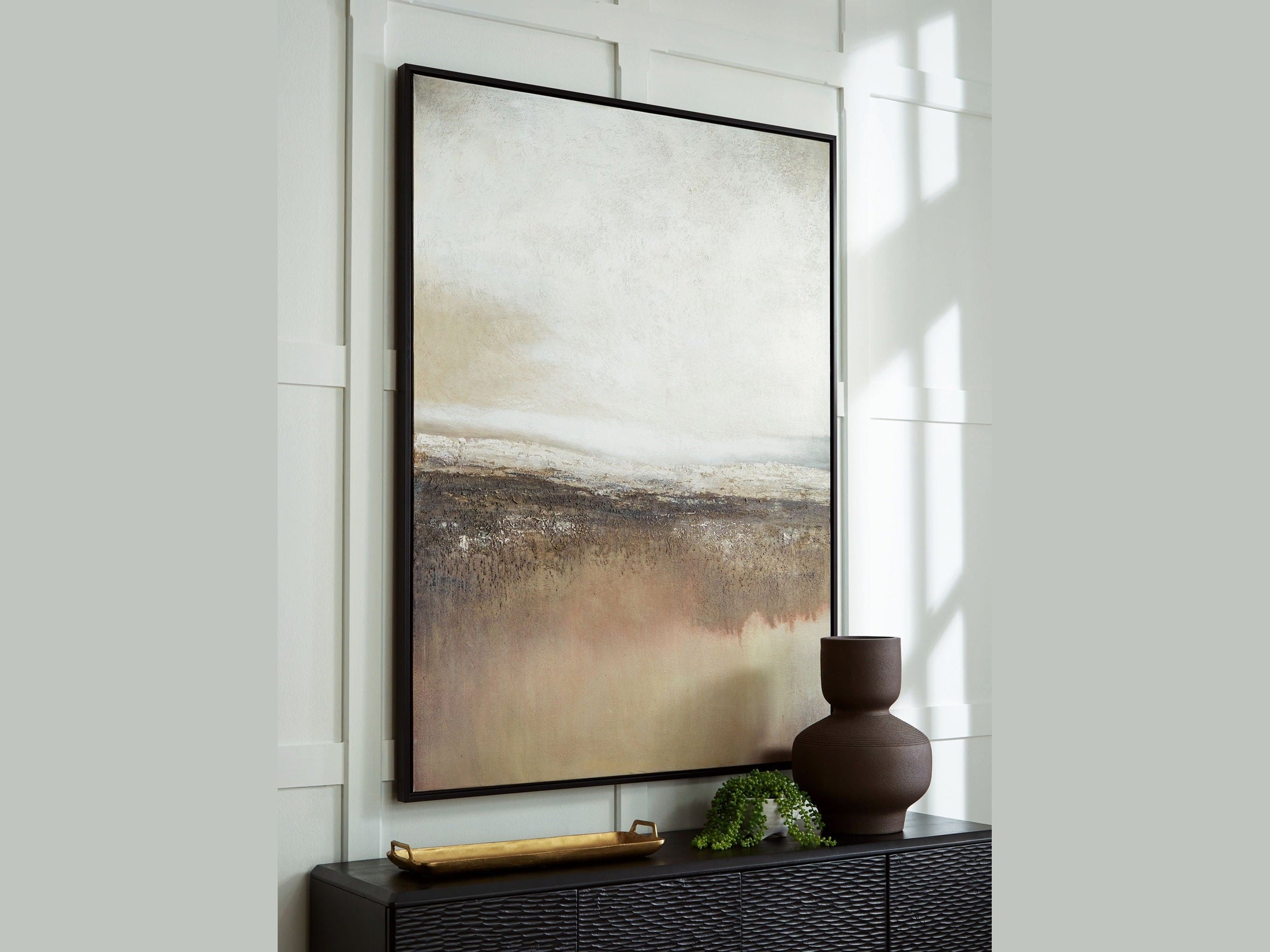 Siaking - Wall Art - Brown / Gray / White