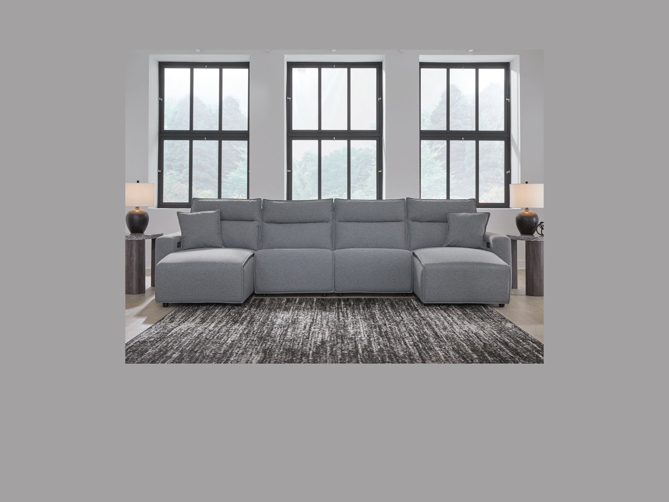 Modmax II - Reclining Sectional - Salt And Pepper