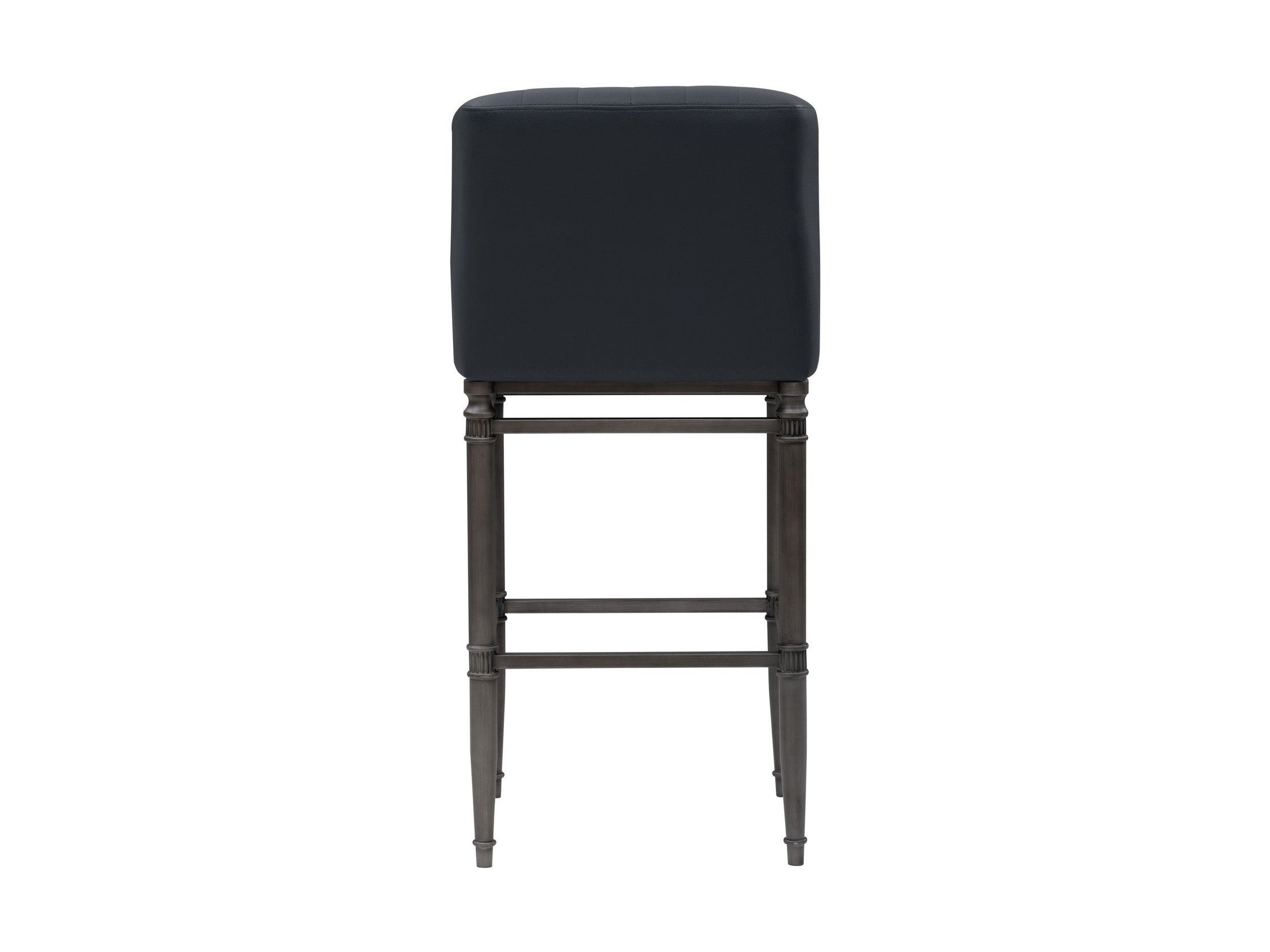 Marvin - Steel Frame Faux Leather Upholstered Bar Height Barstool