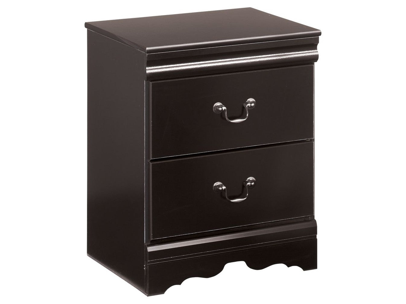 Huey Vineyard - Two Drawer Night Stand - Black
