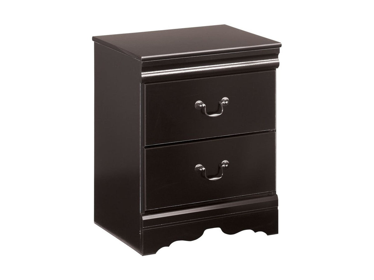 Huey Vineyard - Two Drawer Night Stand - Black