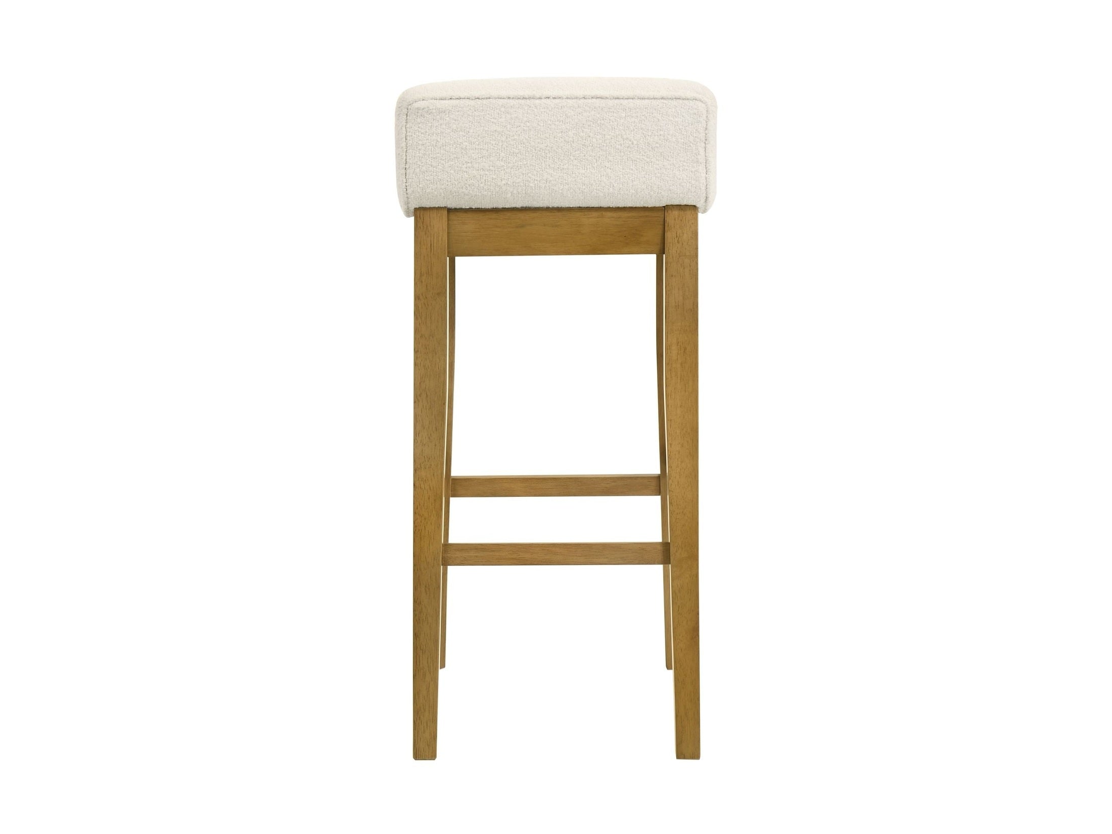 Annikah - Modern Transitional Wood Bar Height Kitchen Bar Stool