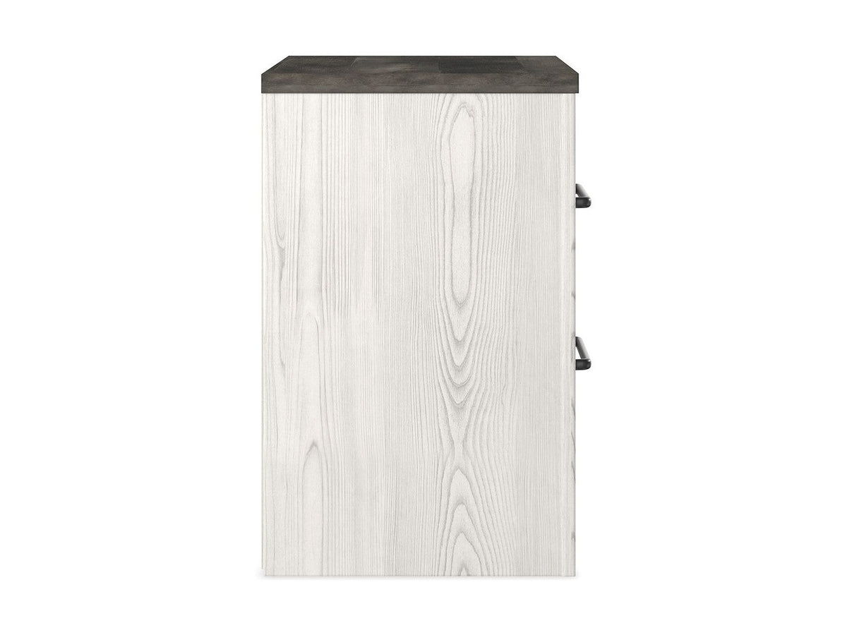 Gerridan - Two Drawer Night Stand - White / Gray