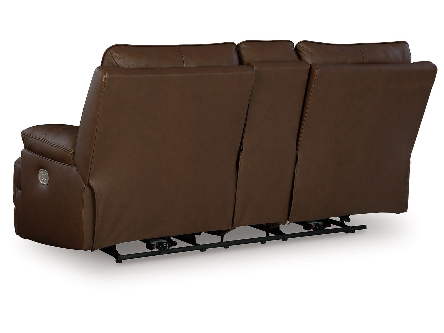 Vonryan - Power Reclining Loveseat With Console / Adj Headrest - Tobacco