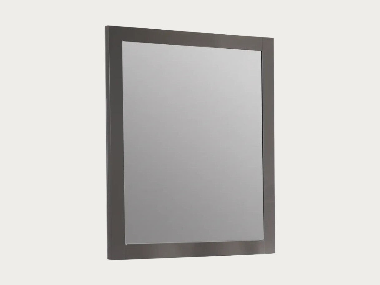 Delhi rectangular mirror with a dark frame on a white background