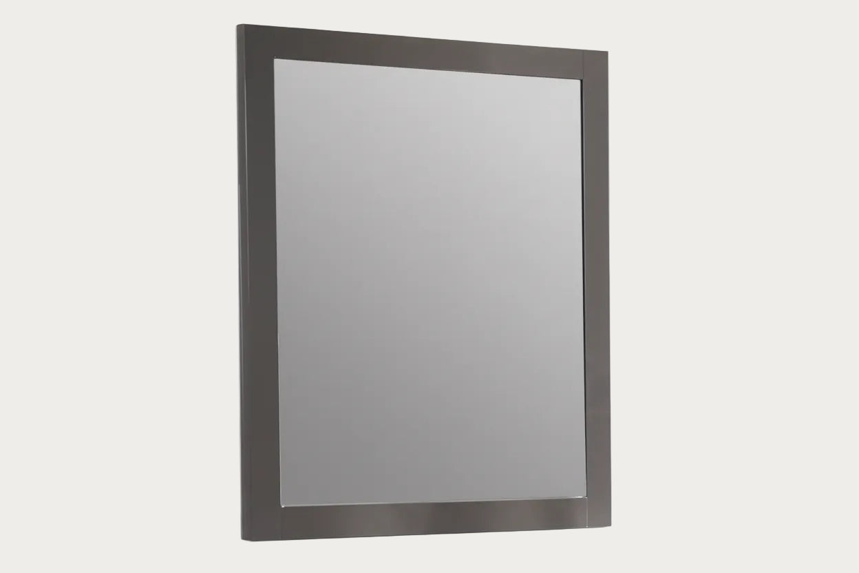 Delhi rectangular mirror with a dark frame on a white background