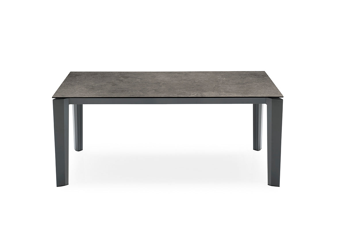 Calligaris Delta CS-4097-R160 Table With Rectangular Extendible Top And Metal Legs