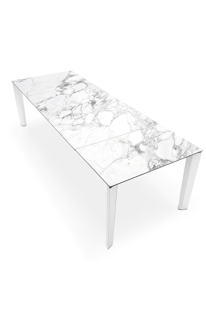 Calligaris Delta CS-4097-R160 Table With Rectangular Extendible Top And Metal Legs