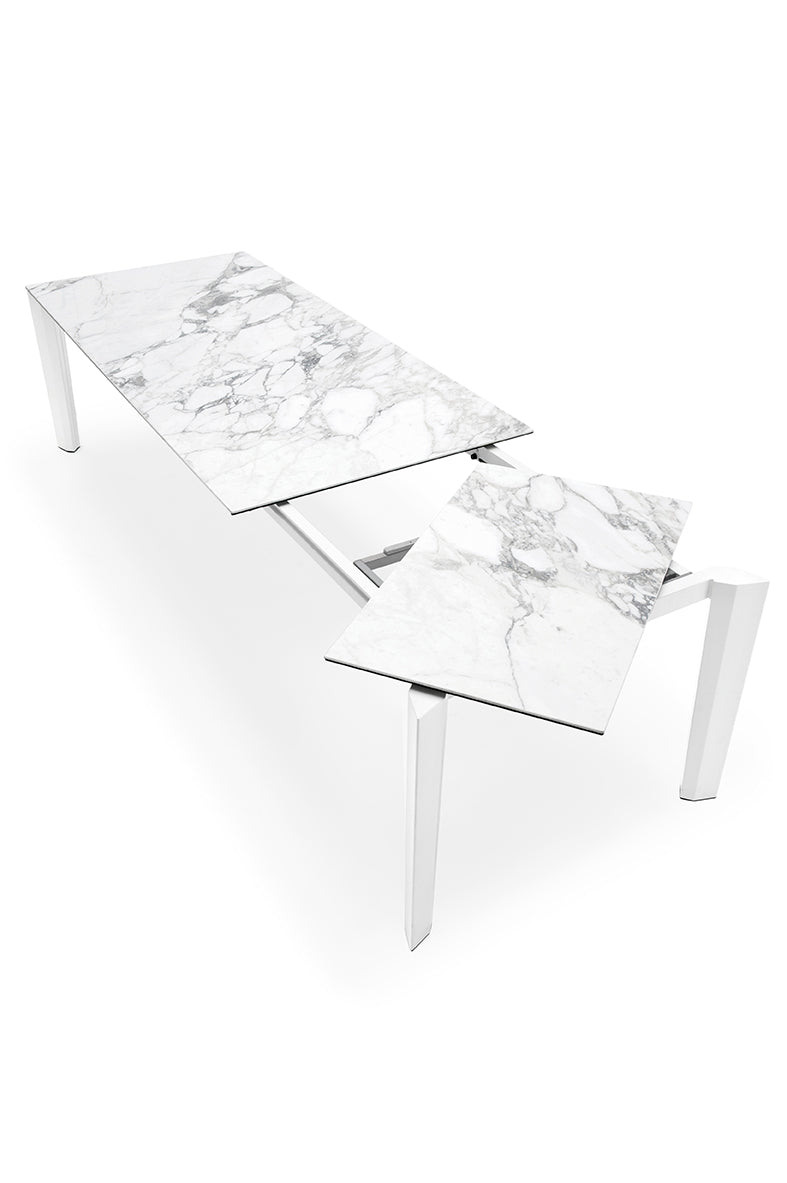 Calligaris Delta CS-4097-R160 Table With Rectangular Extendible Top And Metal Legs