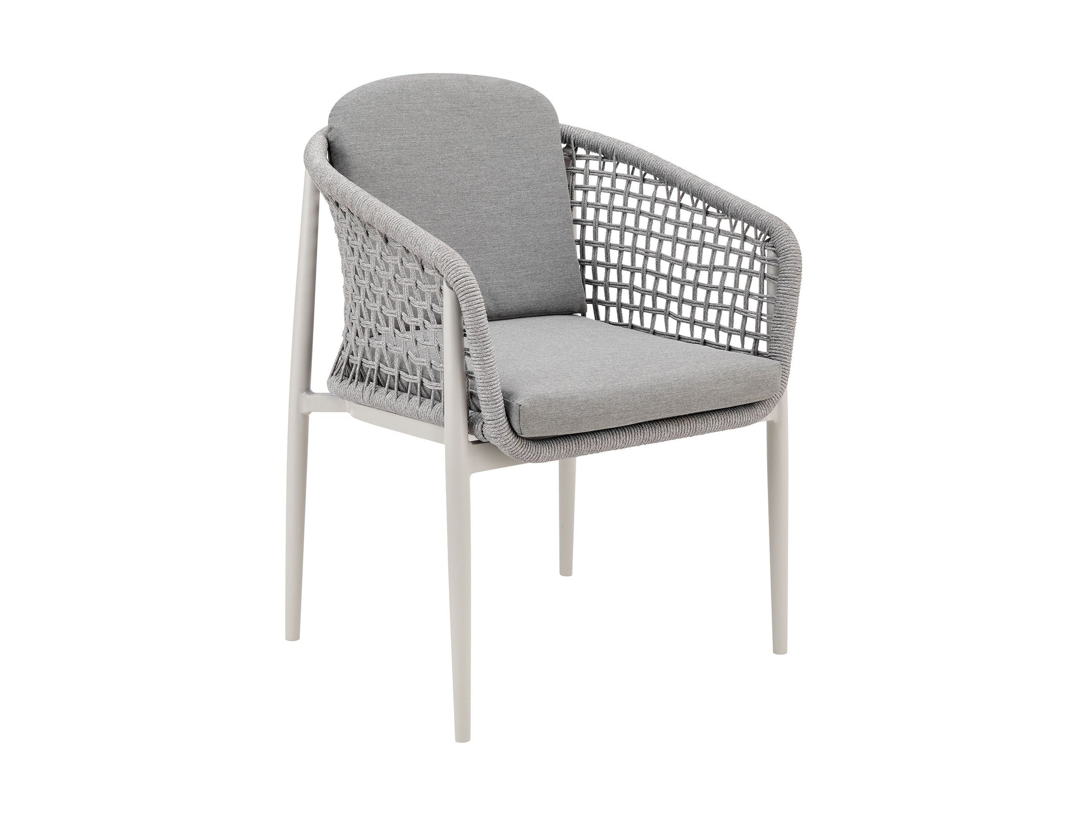 Rhodes - Outdoor Patio Dining Chair (Set of 2) - Light Gray