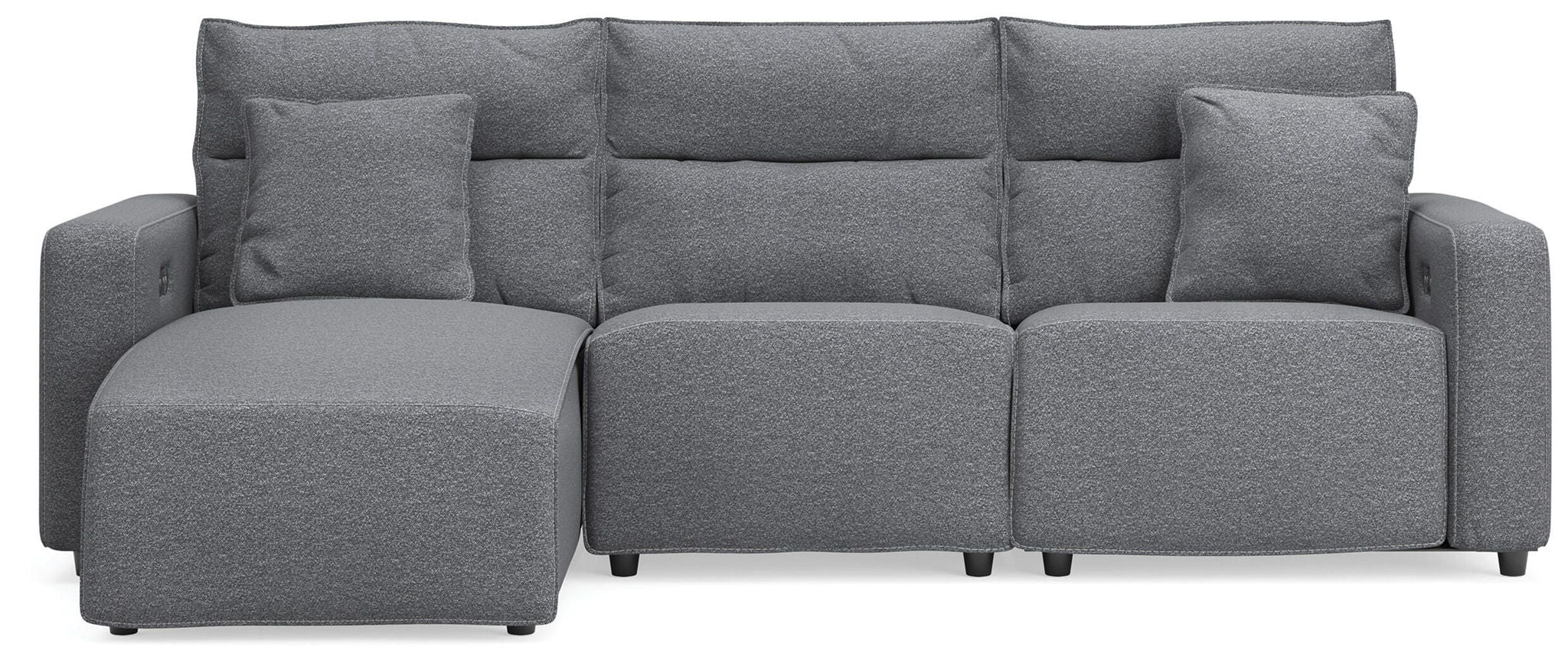 Modmax II - Reclining Sectional - Salt And Pepper