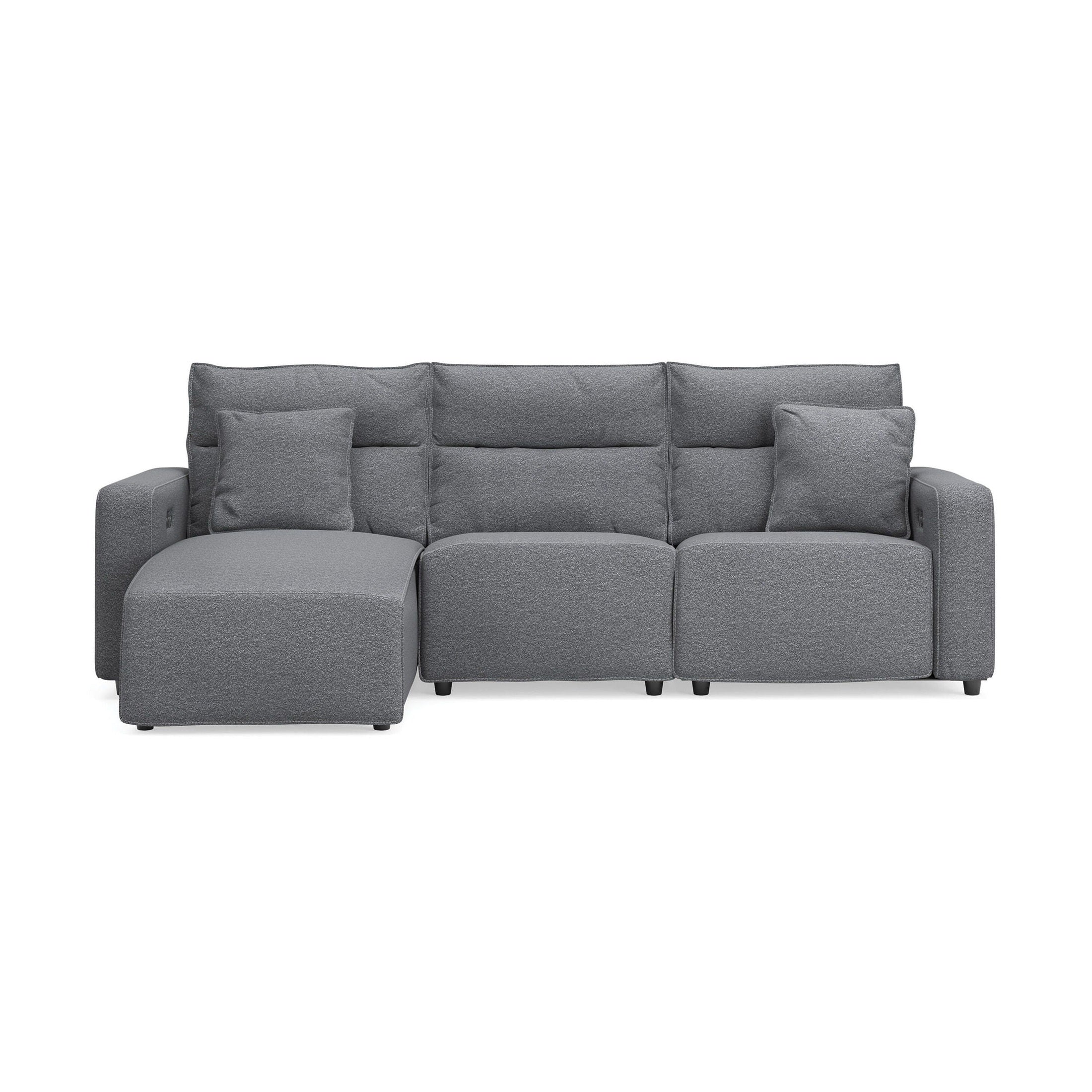 Modmax II - Reclining Sectional - Salt And Pepper