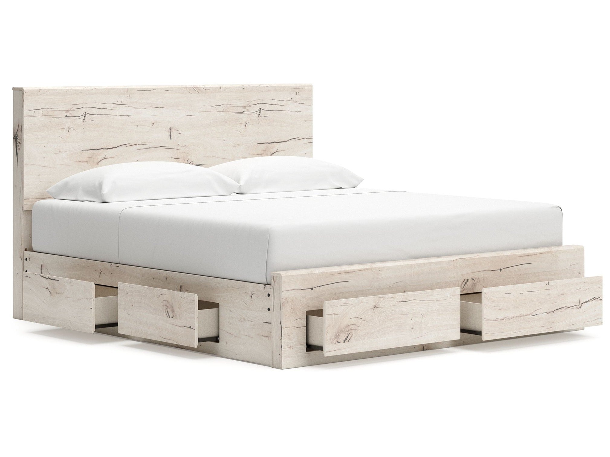 Lawroy - Panel Bed With Storage