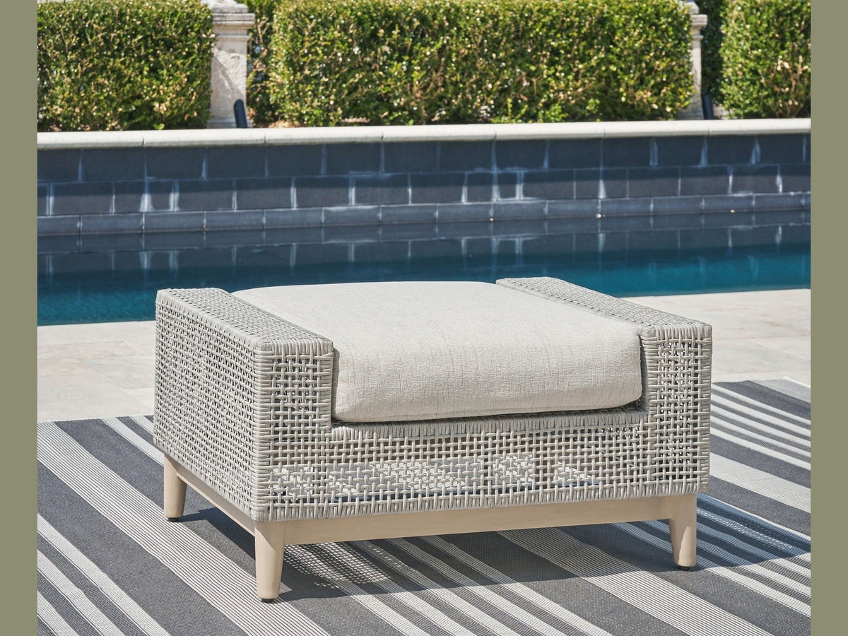 Seton Creek - Ottoman With Cushion - Gray