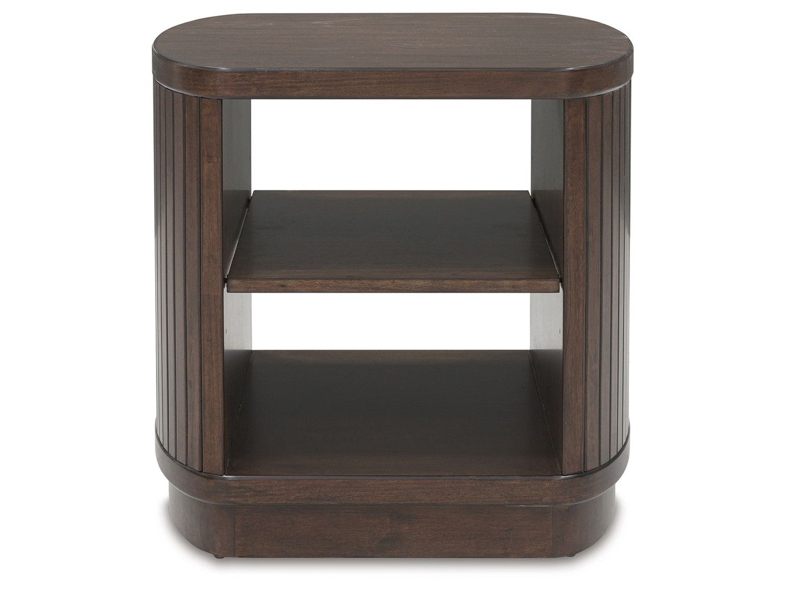 Korestone - Square End Table - Dark Brown