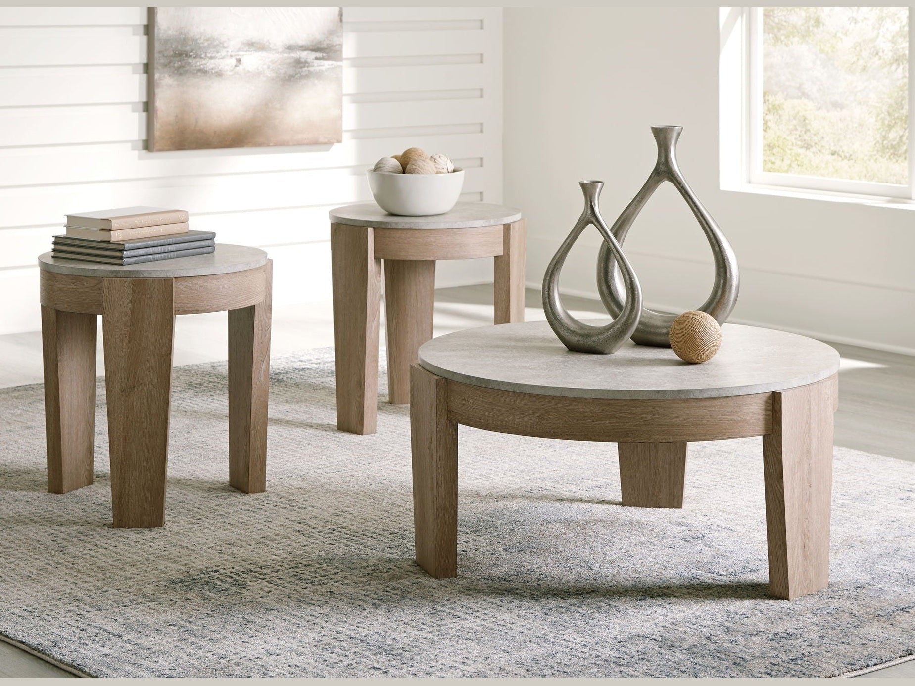 Guystone - Occasional Table Set (Set of 3) - Light Brown