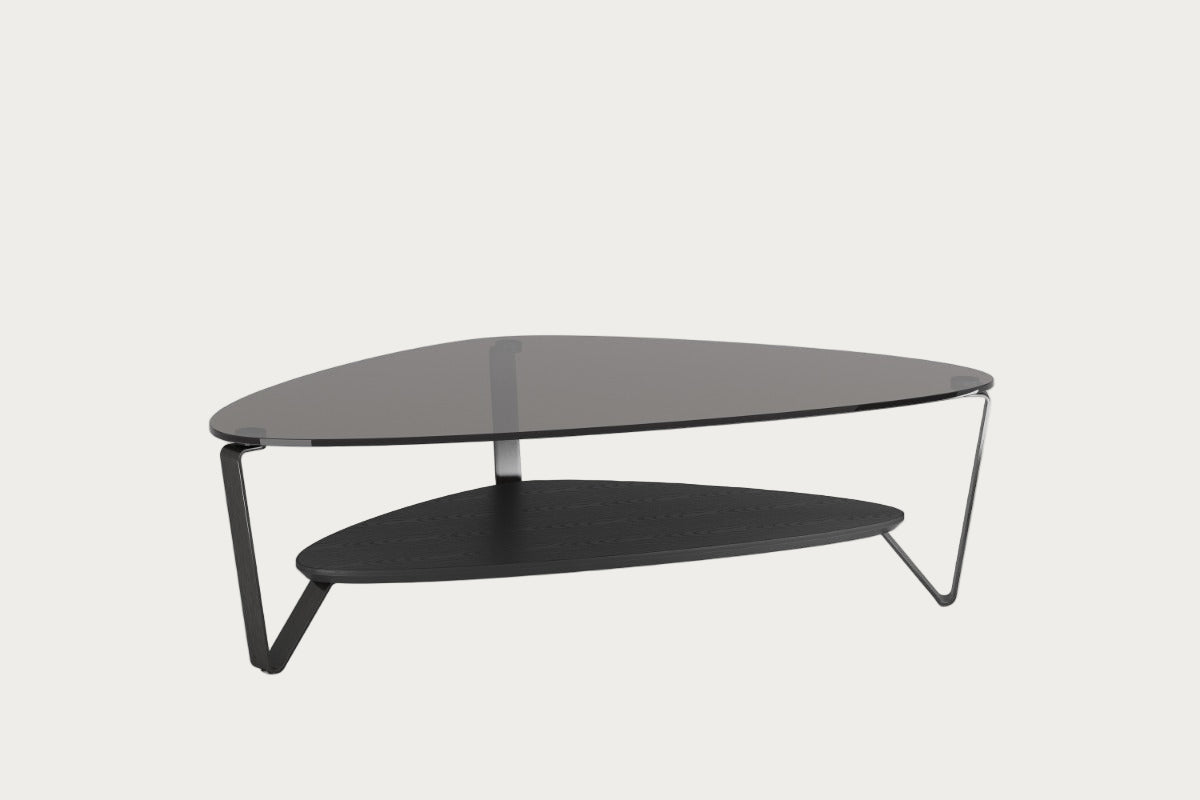 Dino 1363 coffee table in ebonized ash finish