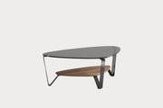 Dino 1364 coffee table in natural walnut finish