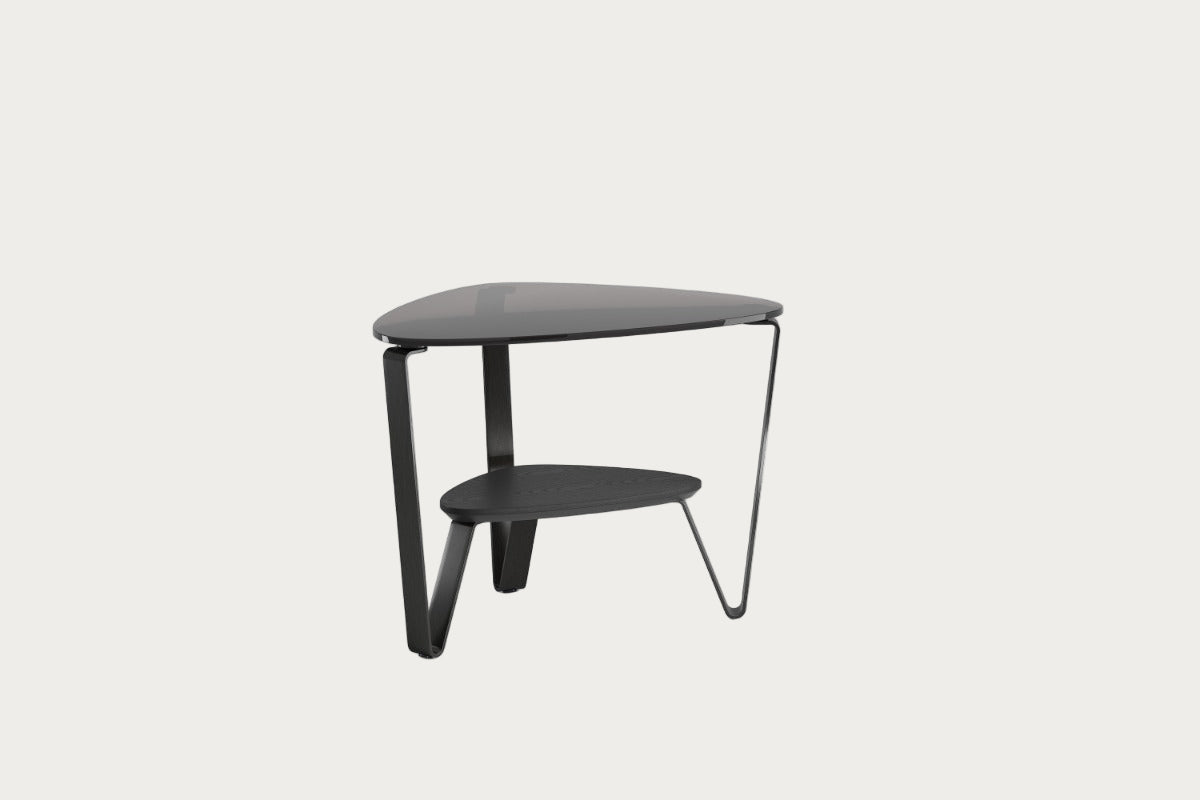 Dino 1357 end table in ebonized ash finish