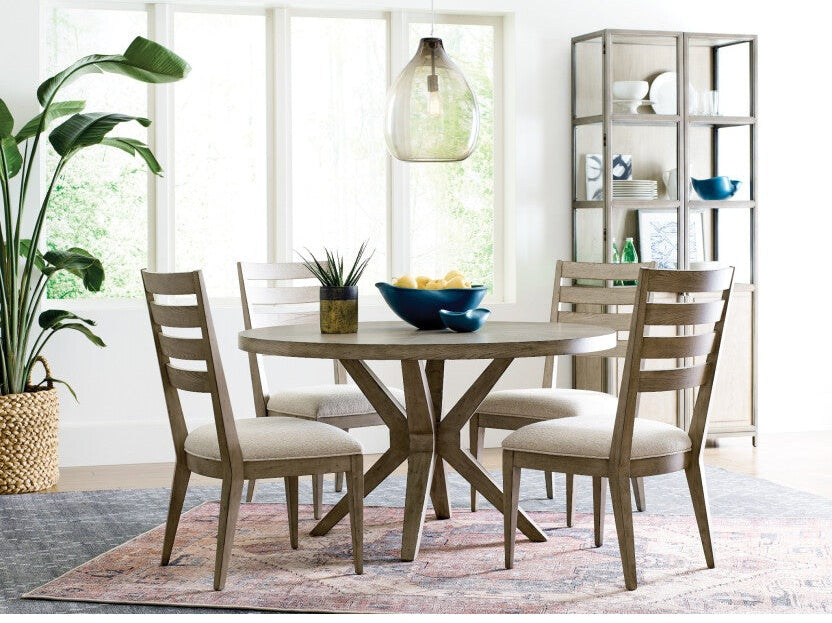 American Drew West Fork Hardy Round Dining Table Complete