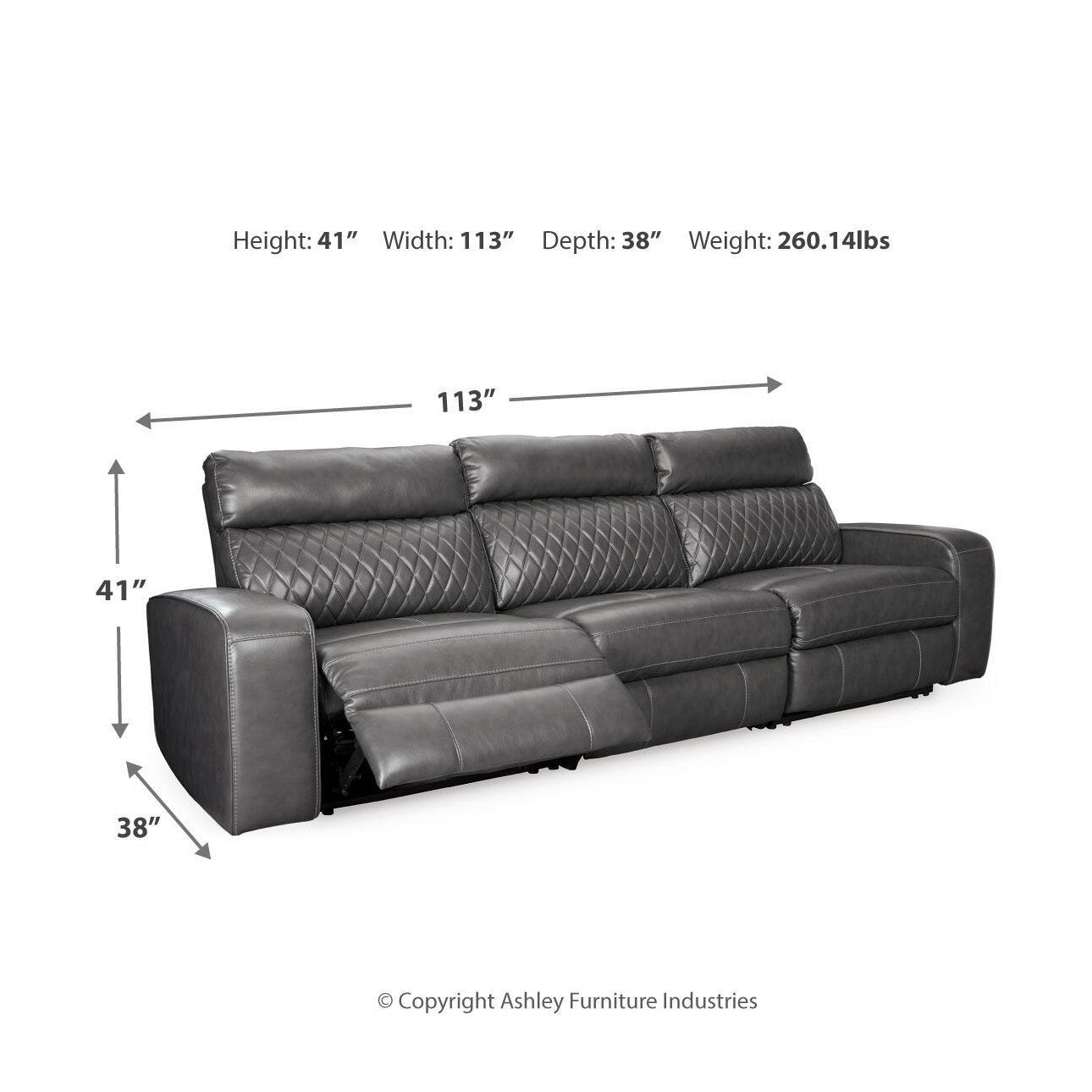 Samperstone - Power Reclining Sectional