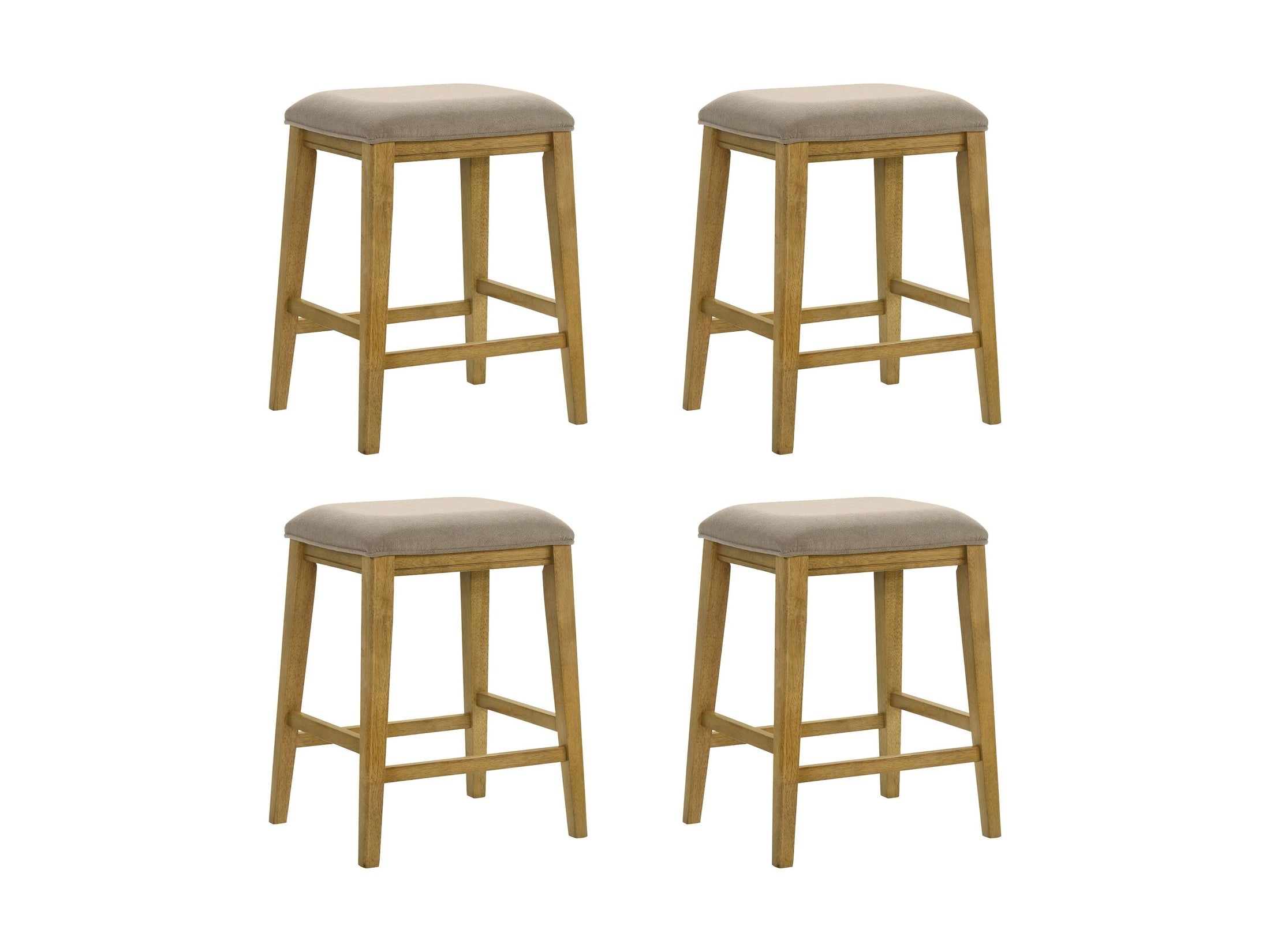Jane - Contemporary Transitional Wood Counter Height Kitchen Bar Stool