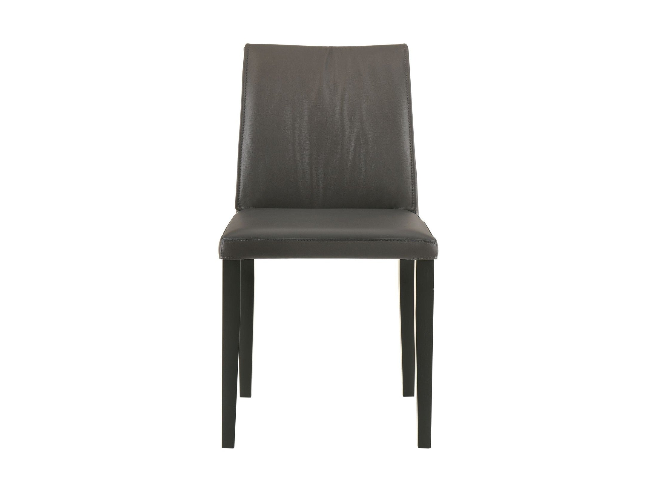 Velena - Full Back Top Grain Leather Upholstered Wood Dining Chairs (Set of 2) - Cola