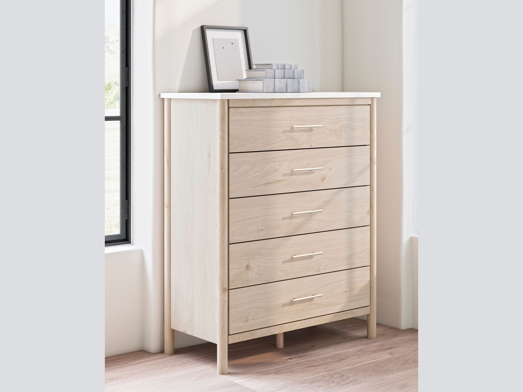 Cadmori - Five Drawer Wide Chest