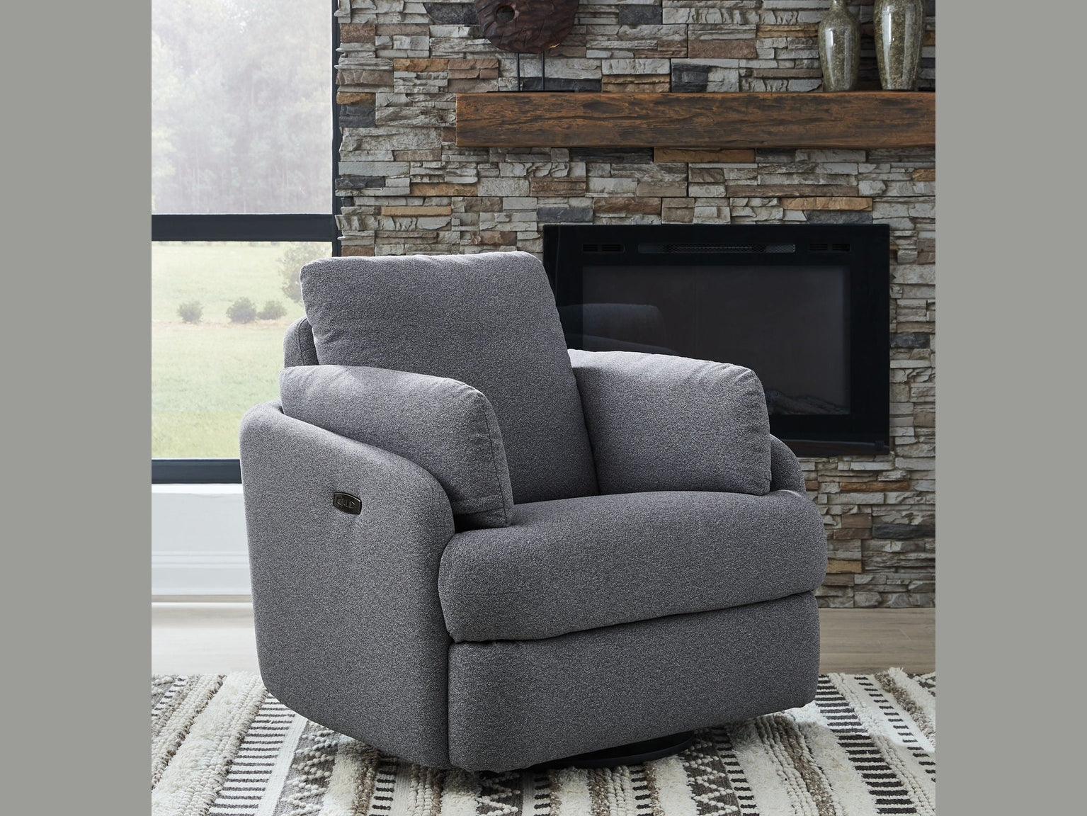 Alainmont Next-Gen Nuvella - Swivel Power Recliner