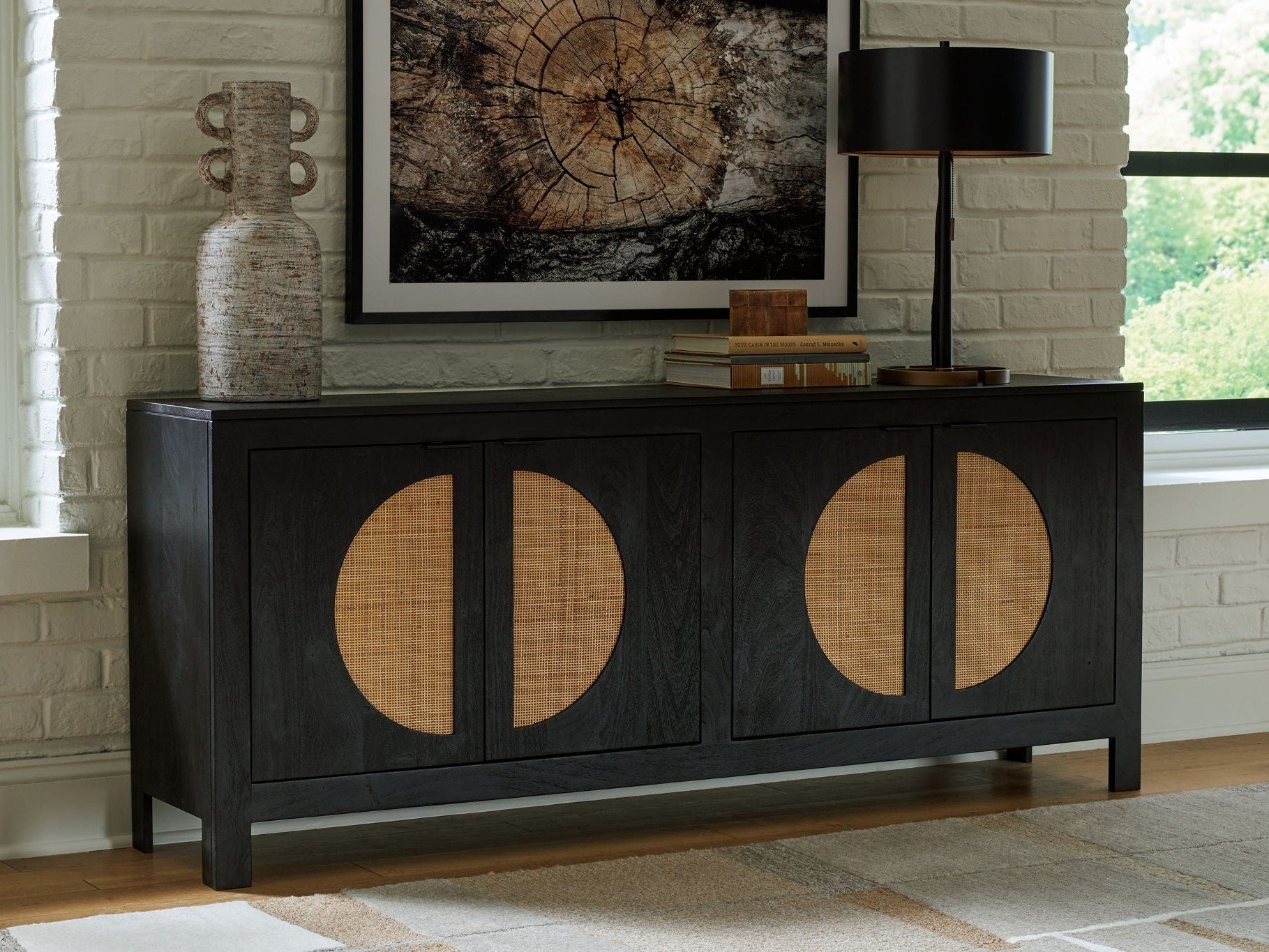 Cliffiings - Accent Cabinet - Black / Natural