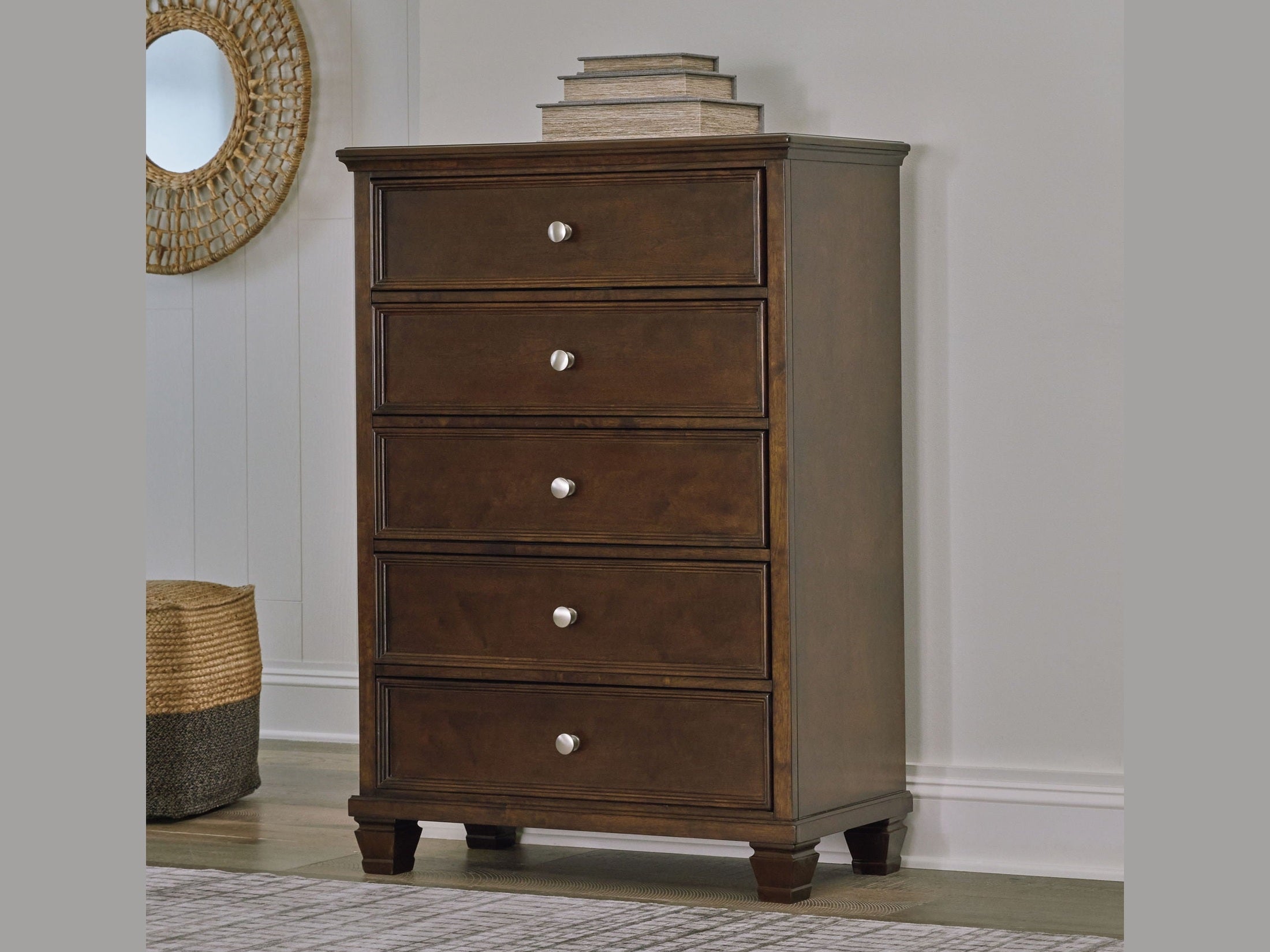 Danabrin - Five Drawer Chest - Brown