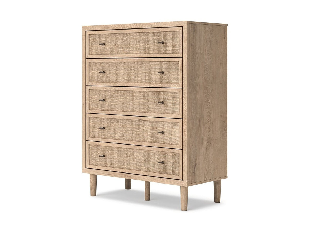 Cielden - Five Drawer Wide Chest - Two-Tone