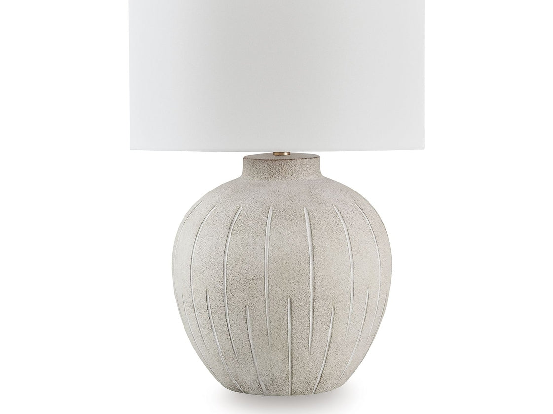 Calbert - Poly Table Lamp - Warm Gray